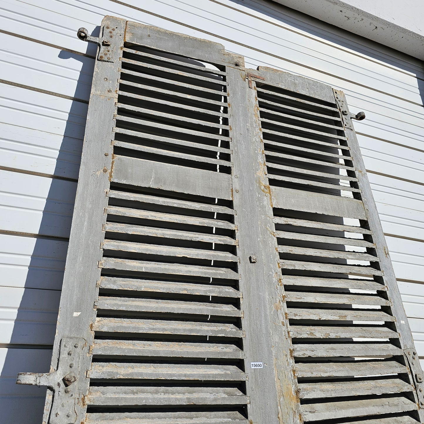 Pair of French Painted Shutters