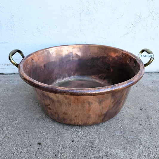 Antique French Copper Jam Pot