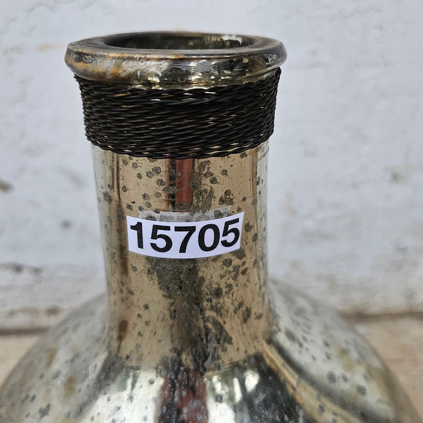 Silvered Glass Bottle Pommard