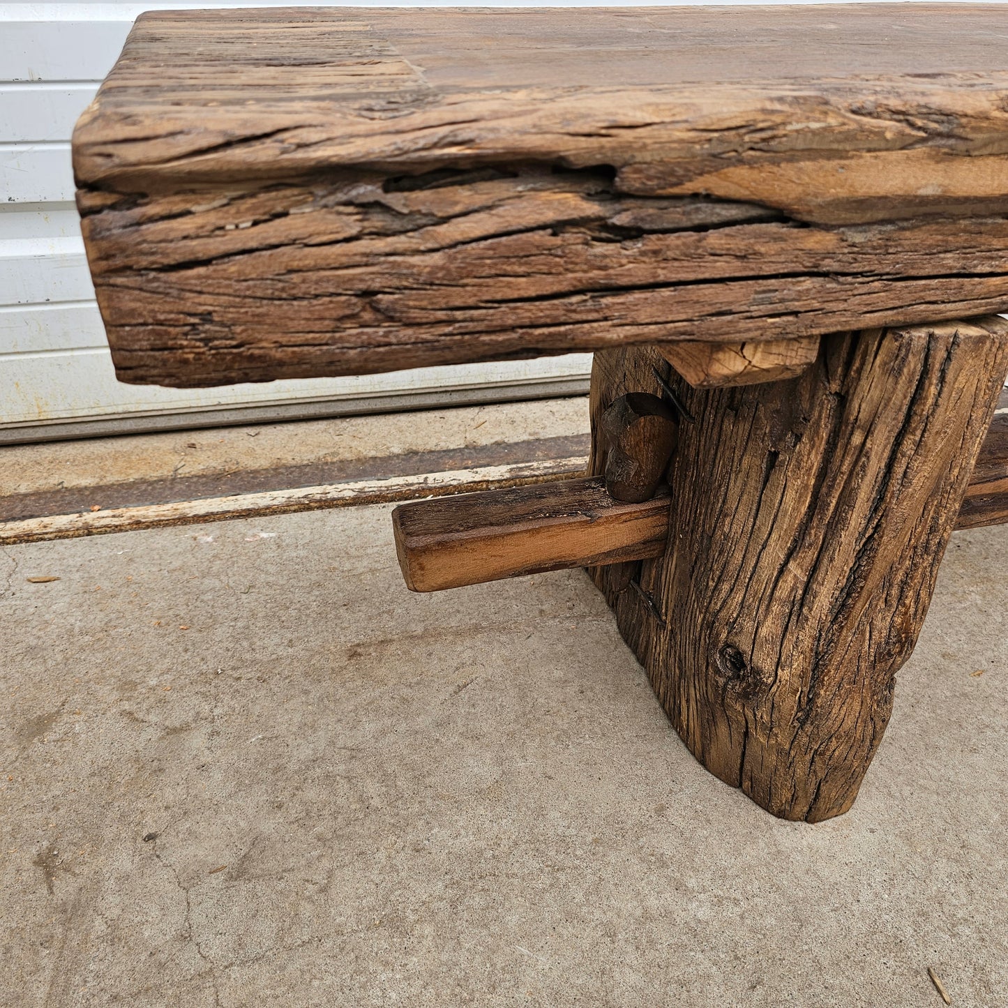 Rustic Wood Bench