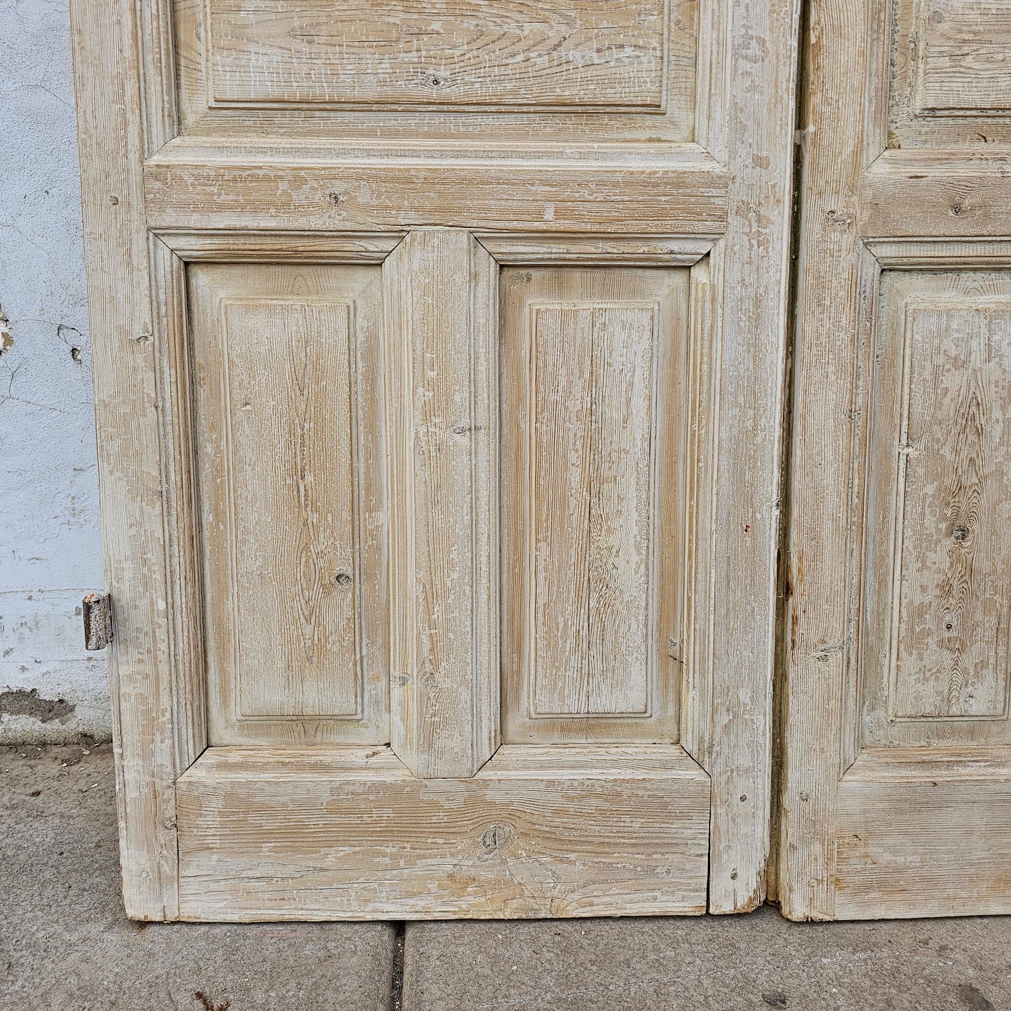 Pair of Shuttered Wood Doors w/2 Panels