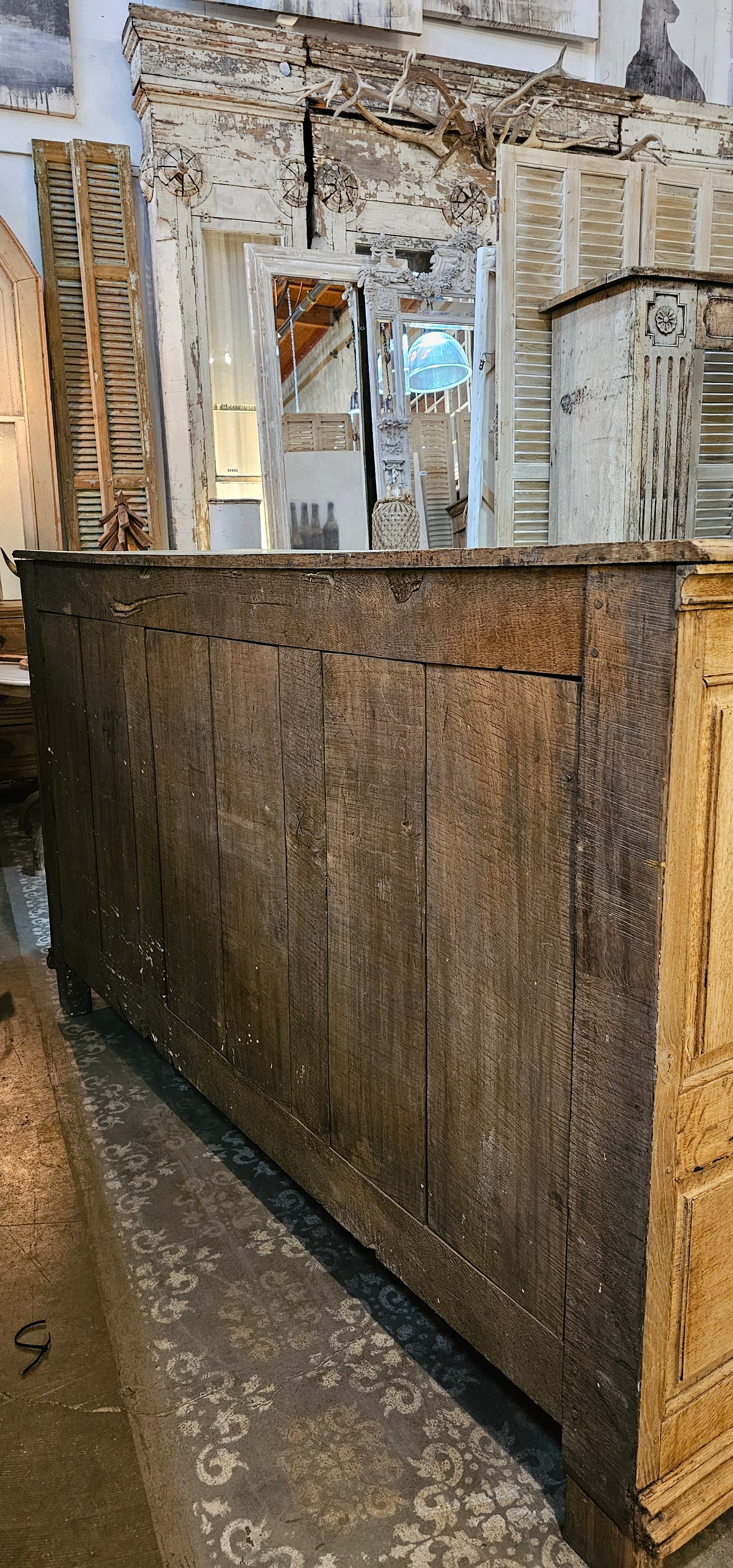 Bleached French Antique Sideboard