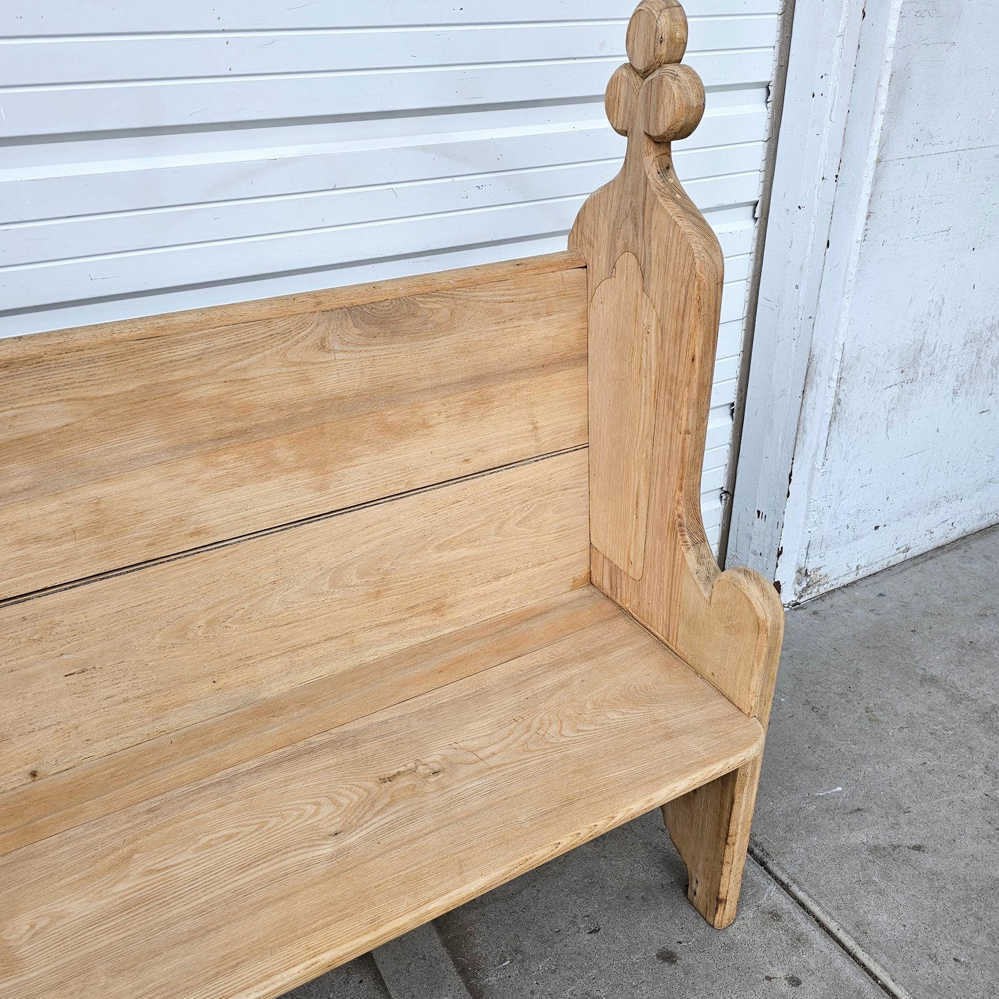 Gothic Bleached Church Pew