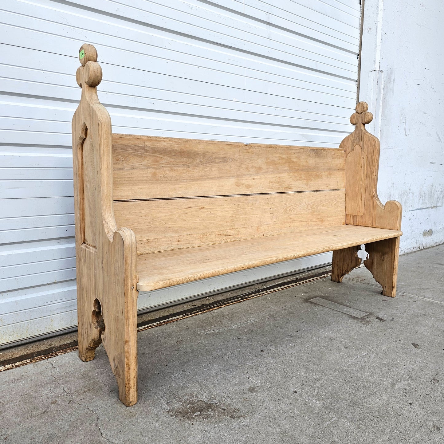 Gothic Bleached Church Pew