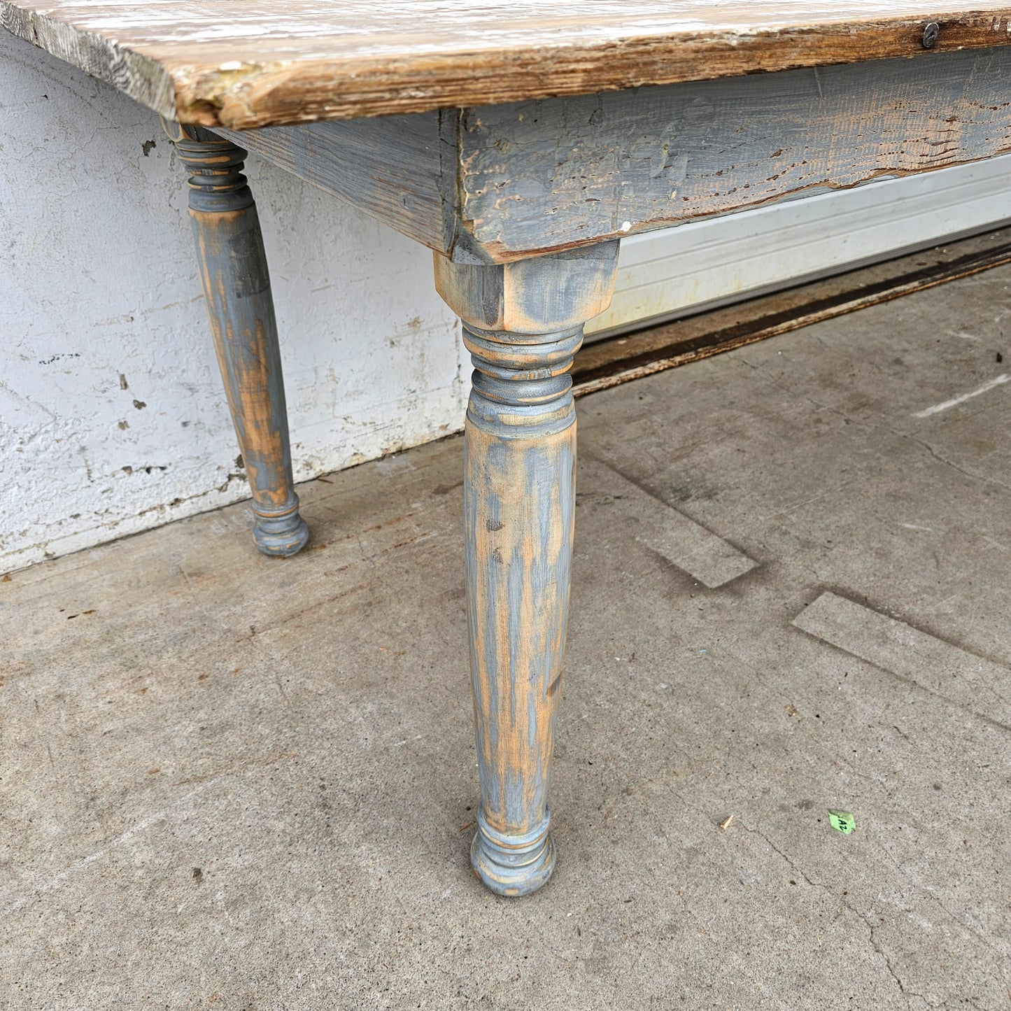 Large Painted Farmhouse Dining Table