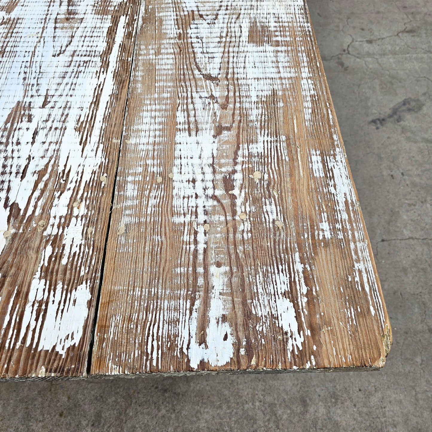 Large Painted Farmhouse Dining Table