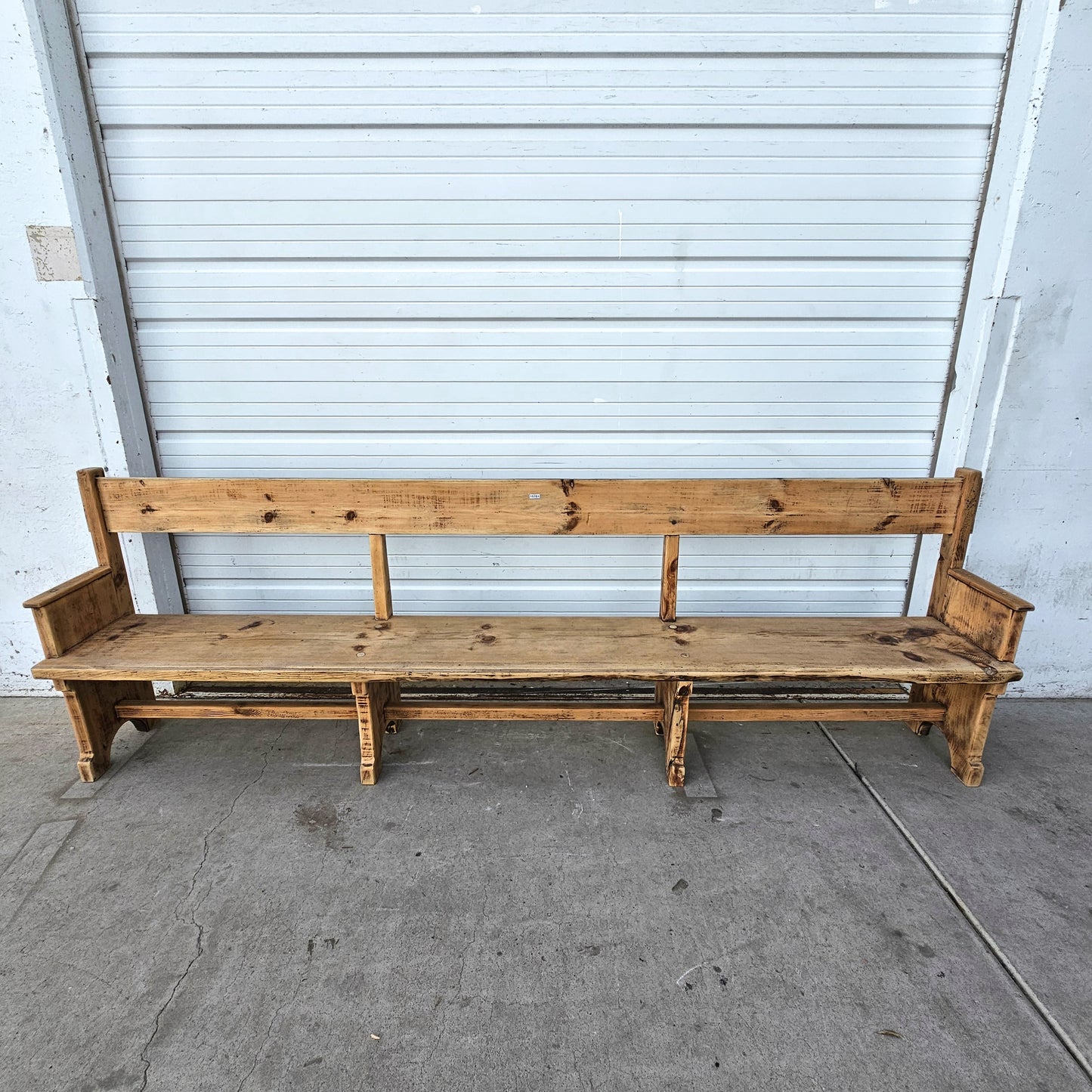 Bleached Train Station Bench