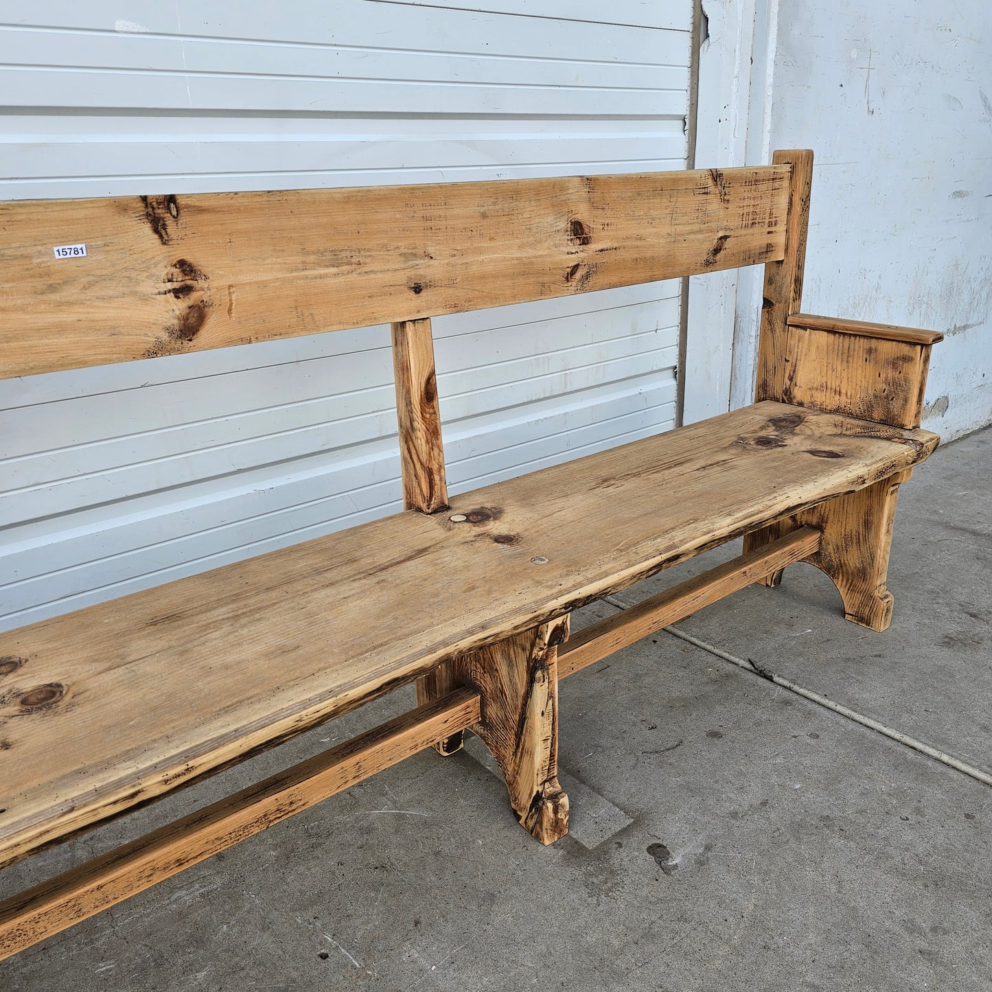 Bleached Train Station Bench