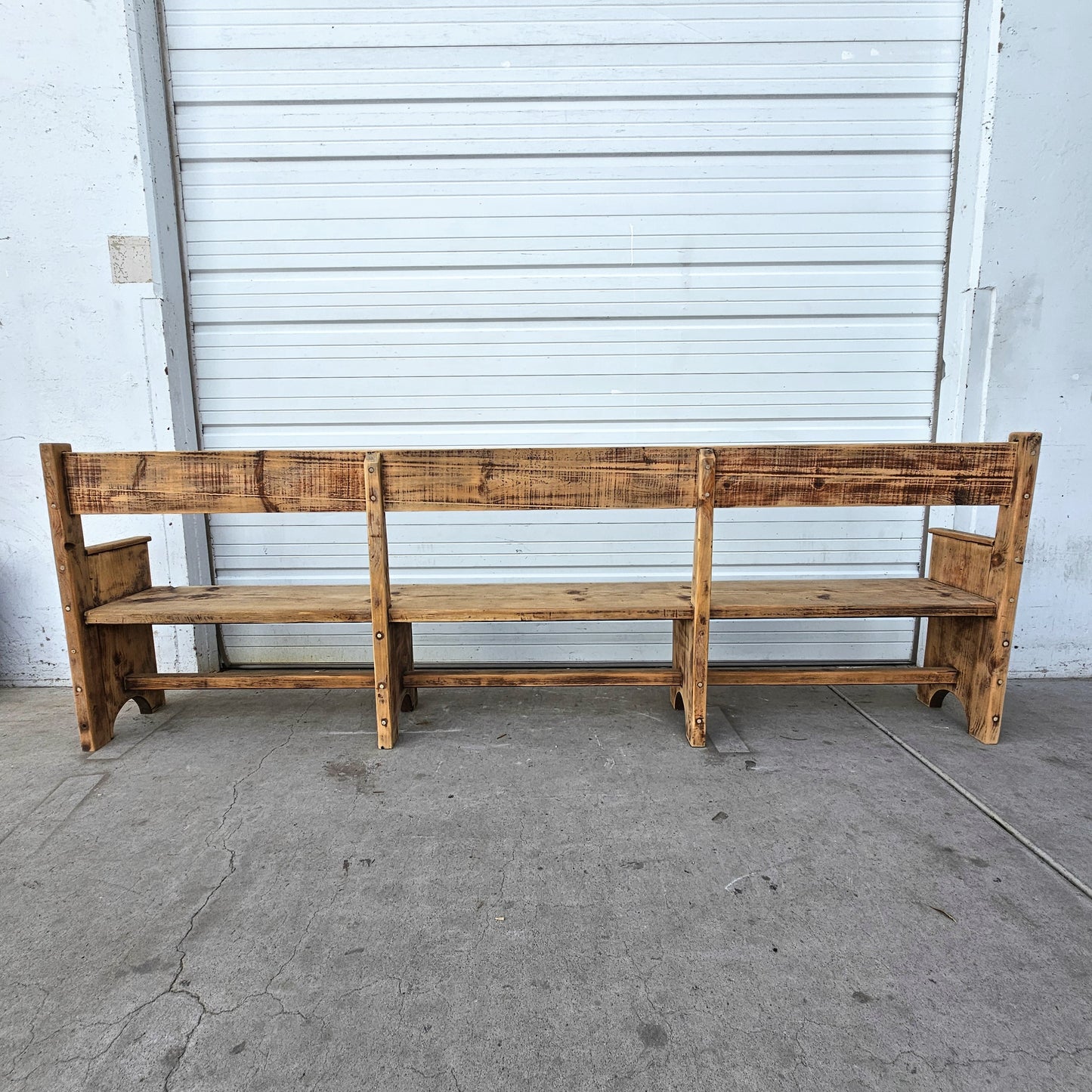 Bleached Train Station Bench