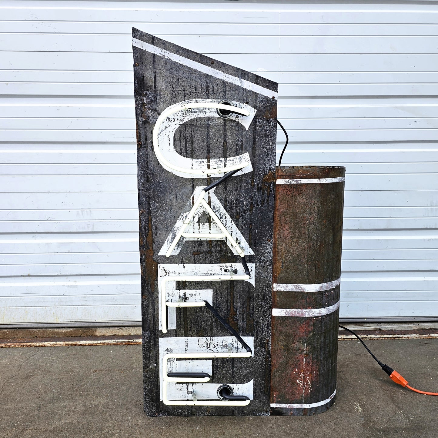 Double-Sided Neon Cafe Sign (Works)