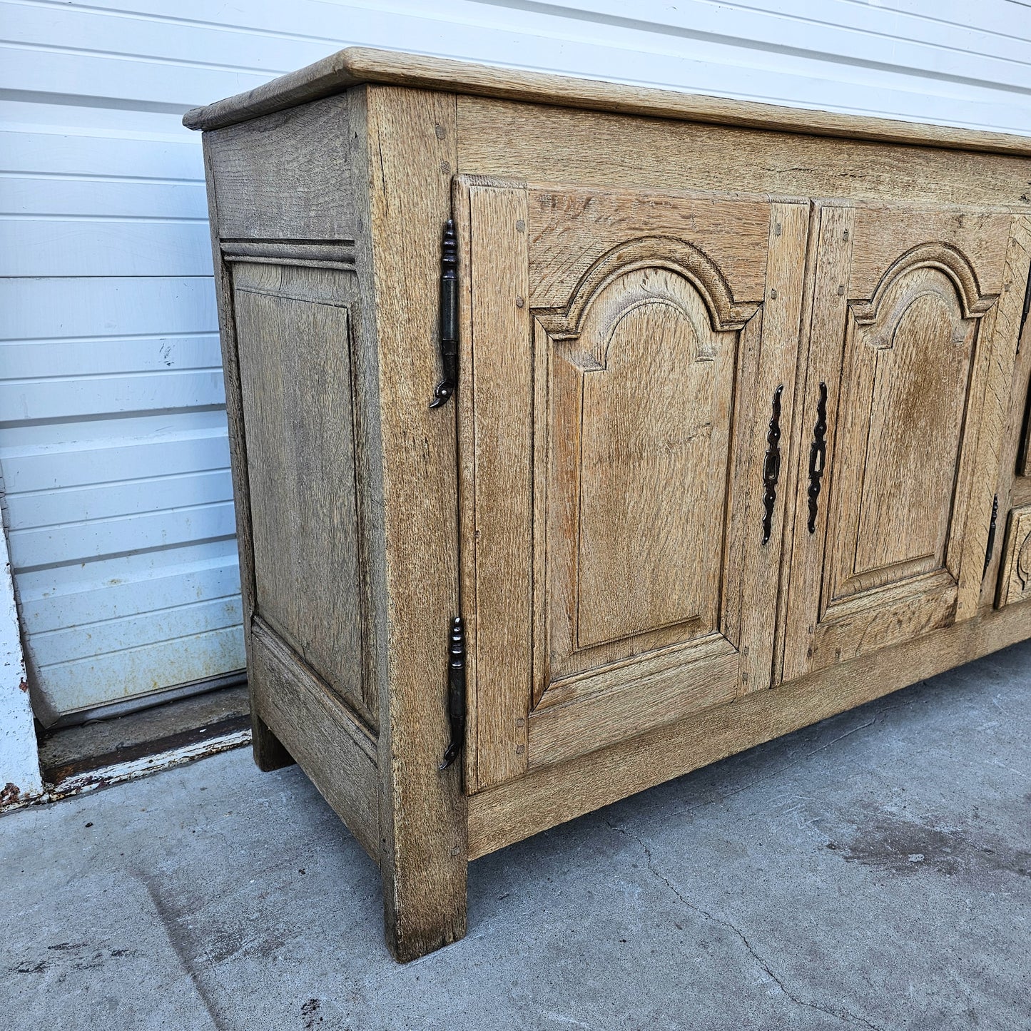 Bleached Wood French Sideboard