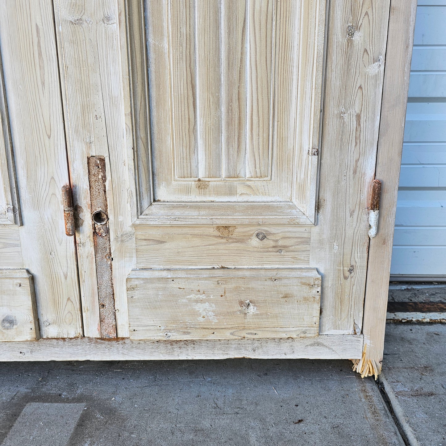 Set of Painted Doors with Transom