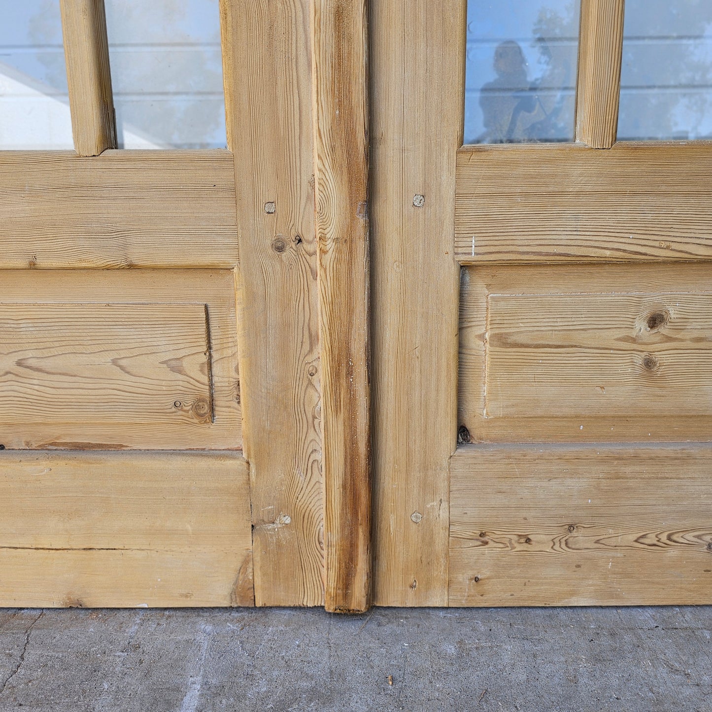 Pair of Wood French Doors w/24 Lites