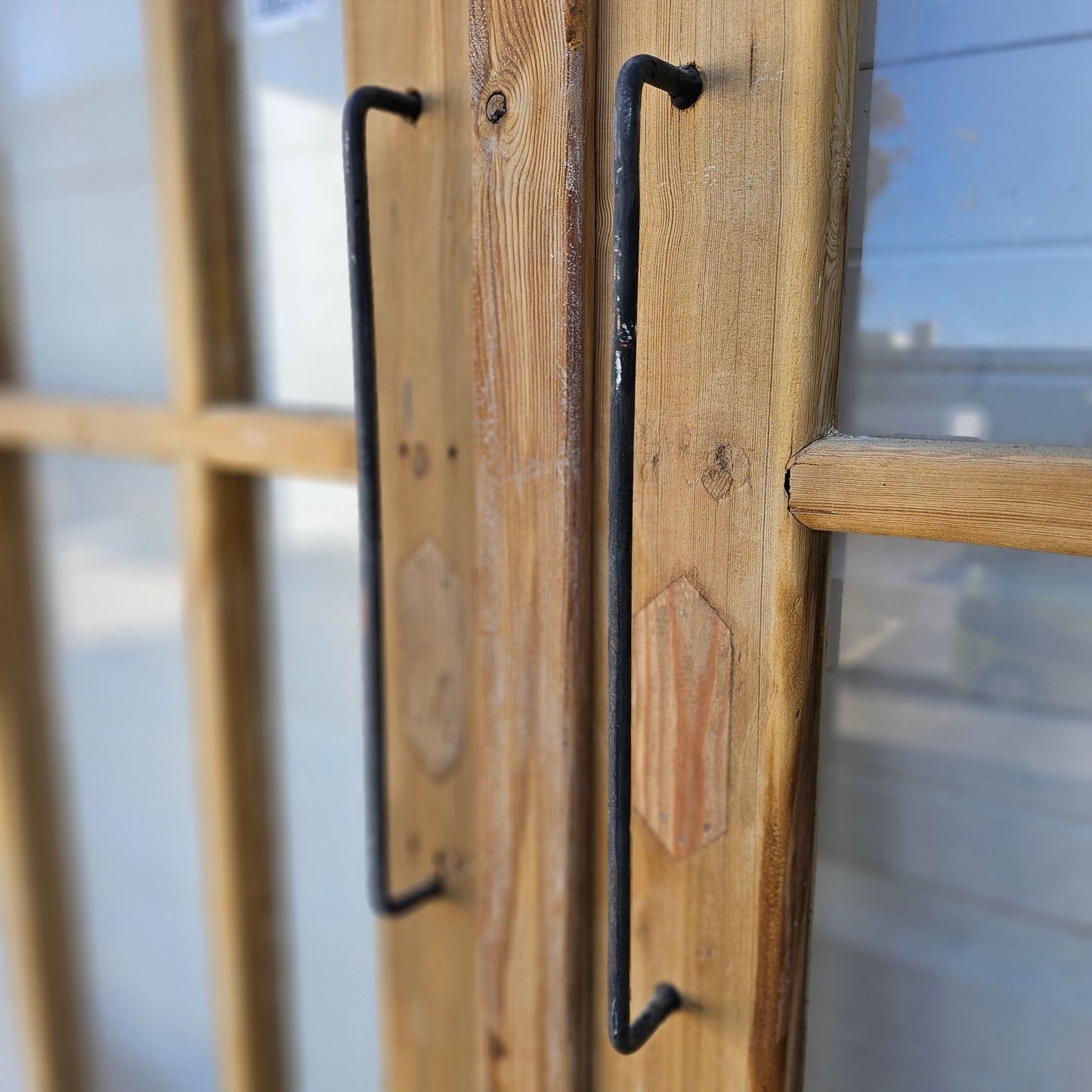 Pair of Wood French Doors w/24 Lites
