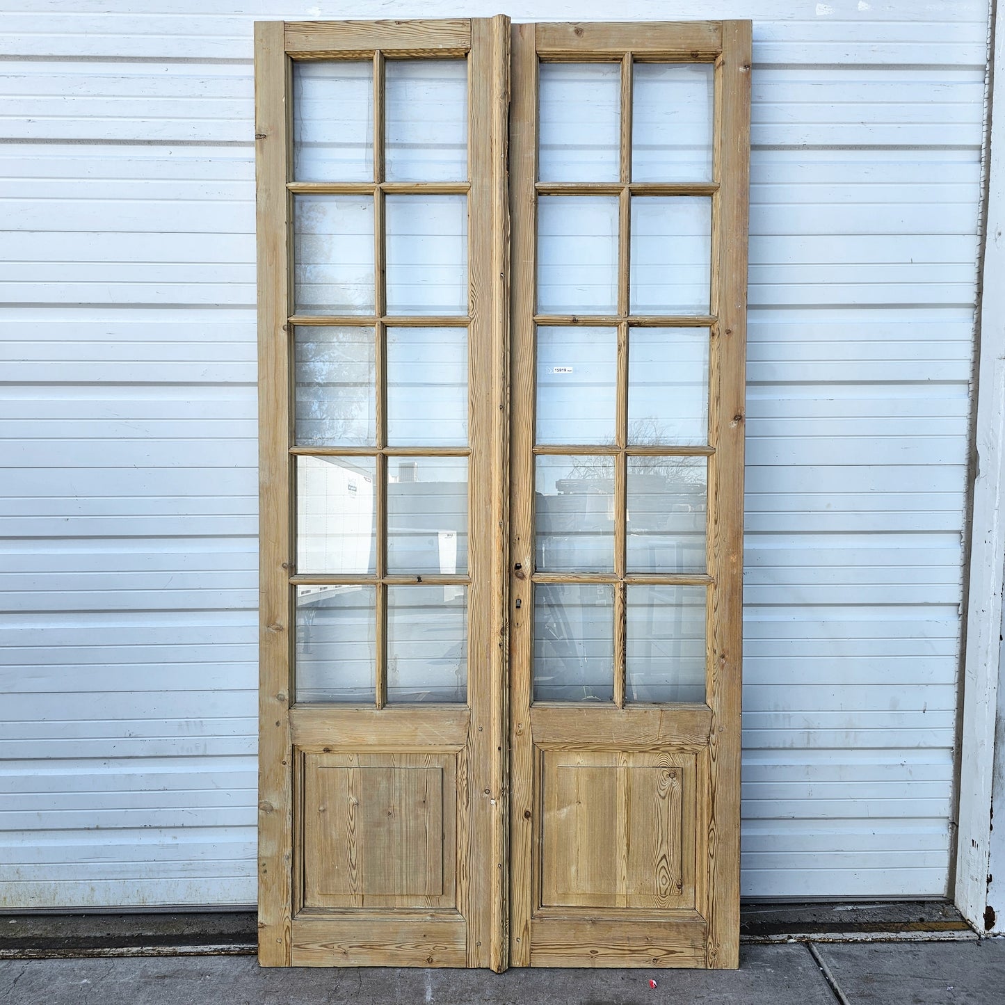 Pair of Wood French Doors w/20 Lites