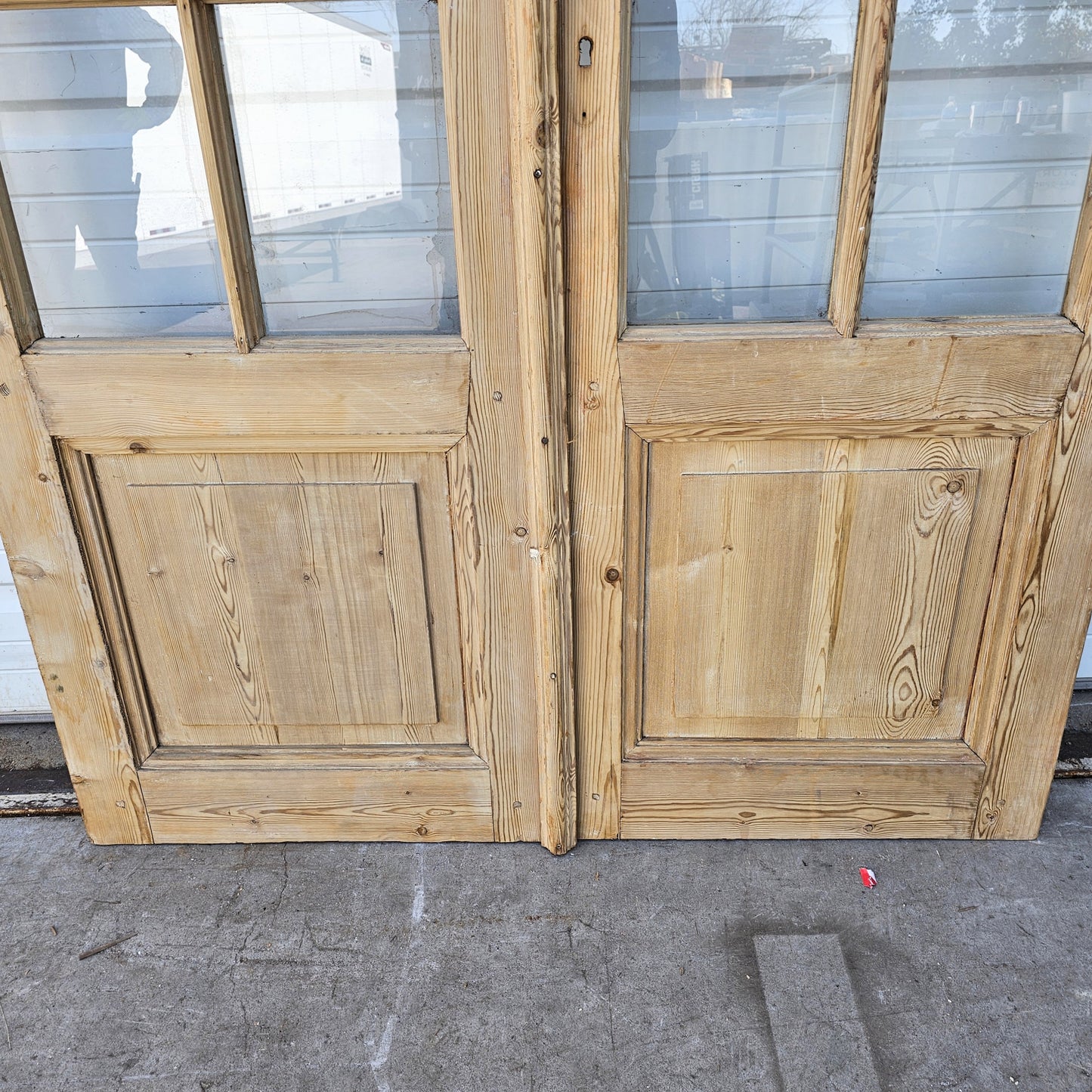 Pair of Wood French Doors w/20 Lites