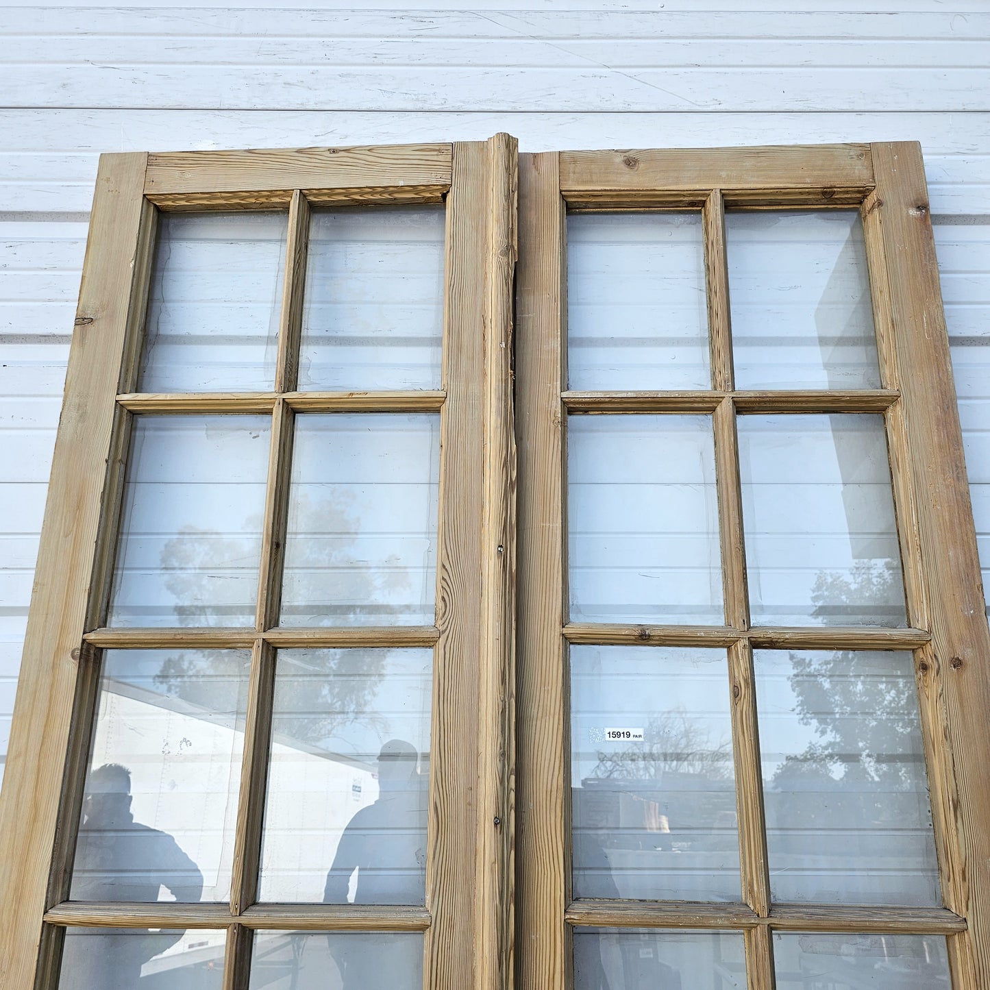 Pair of Wood French Doors w/20 Lites