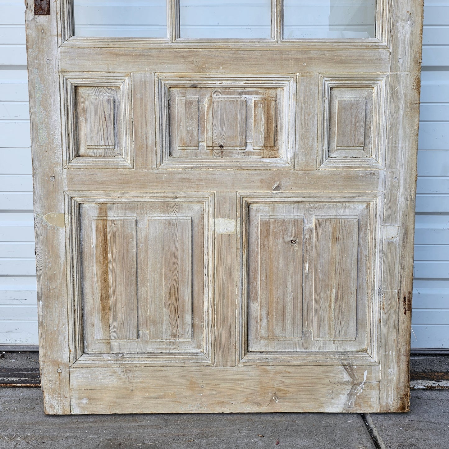 Single Washed Wood Door w/15 Lites