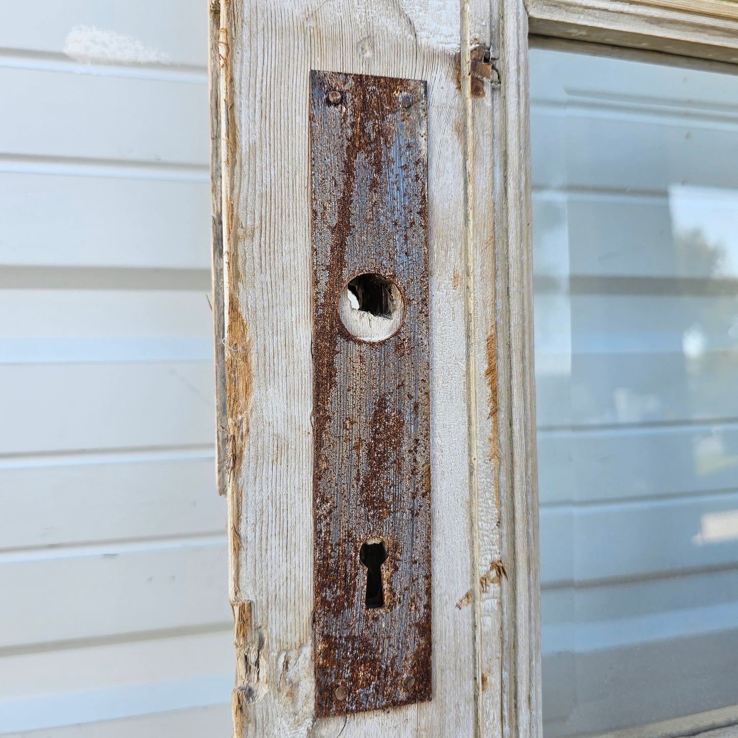 Single Washed Wood Door w/15 Lites