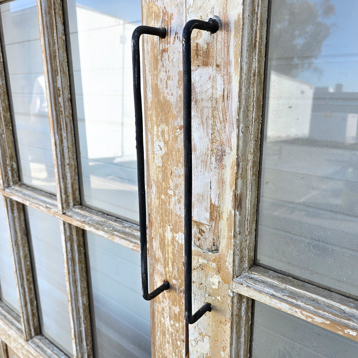 Pair of Washed French Doors w/30 Glass Lites