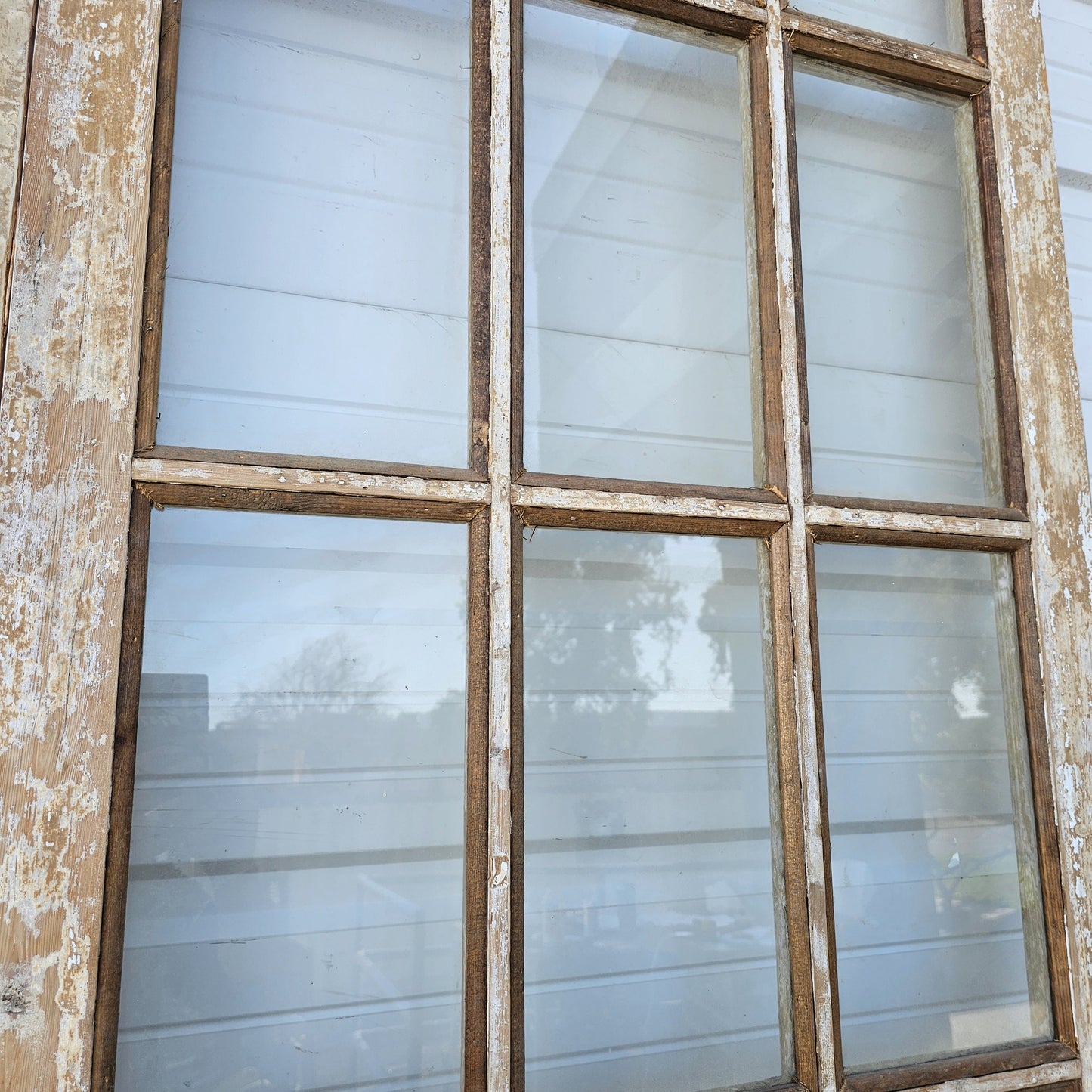 Pair of Washed French Doors w/30 Glass Lites