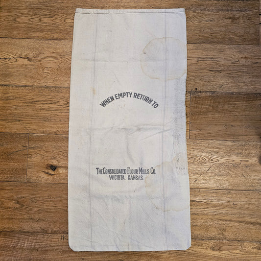 Flour Sack from "The Consolidated Flour Mills Co." Grain Sack
