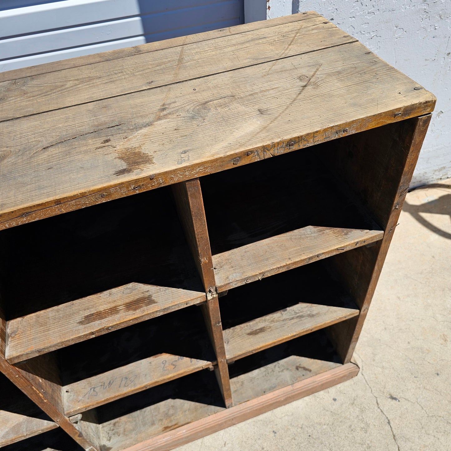 French Cubby Store Cabinet