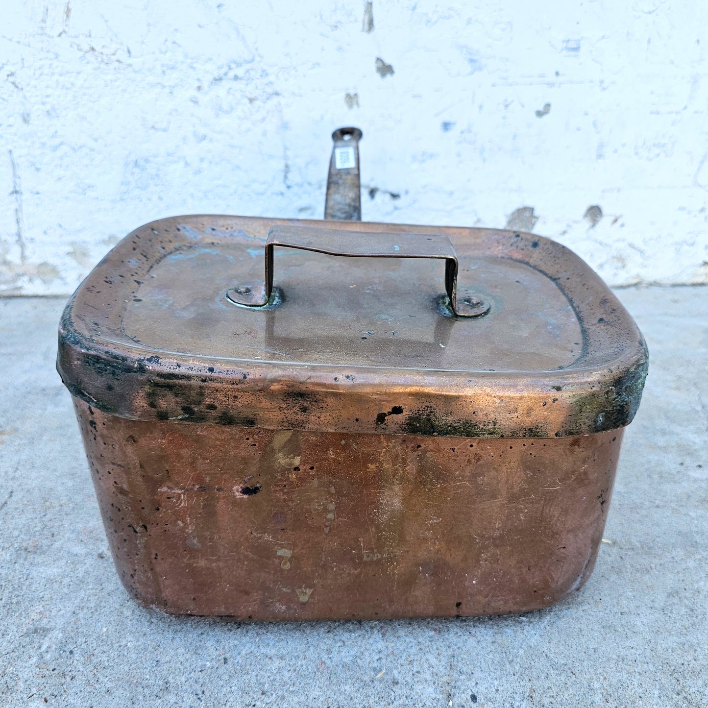 Antique French Copper Covered Pan