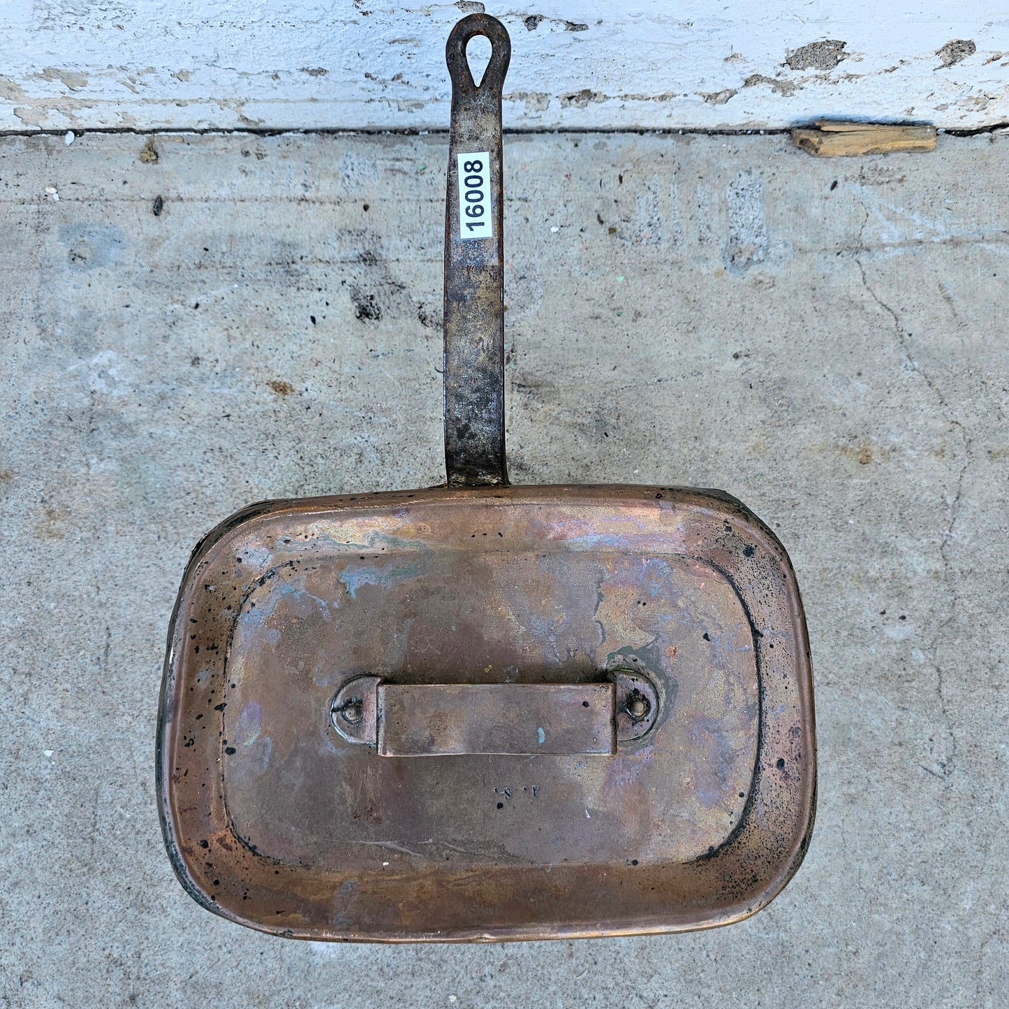 Antique French Copper Covered Pan