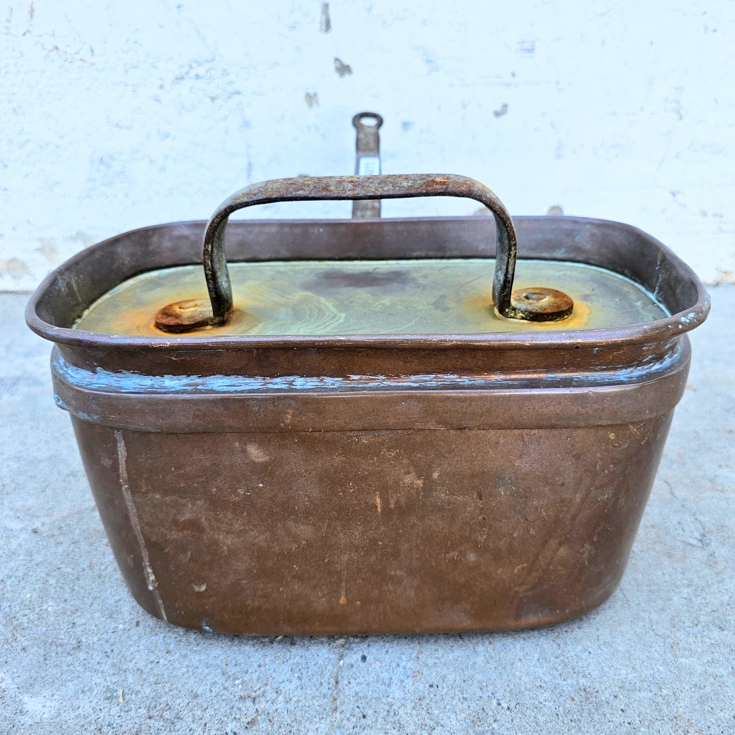 Antique French Copper Covered Pan