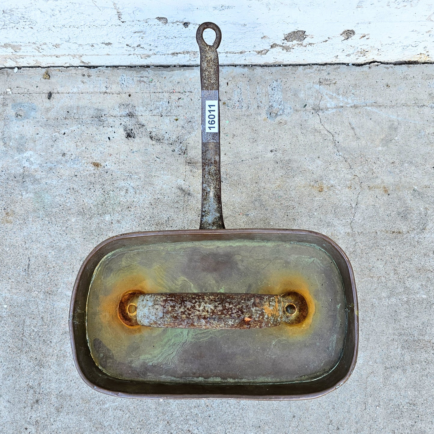 Antique French Copper Covered Pan