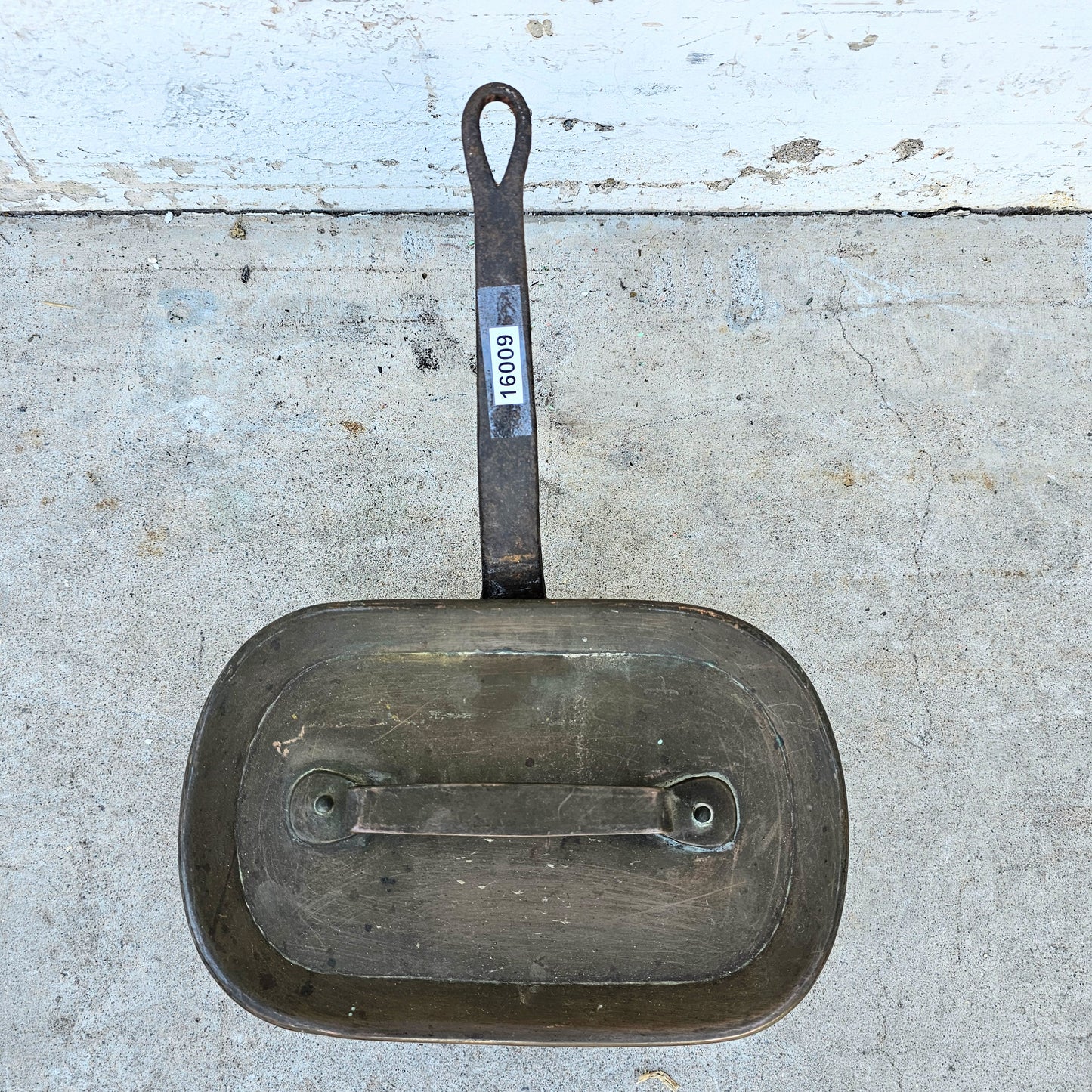 Antique French Covered Copper Pan