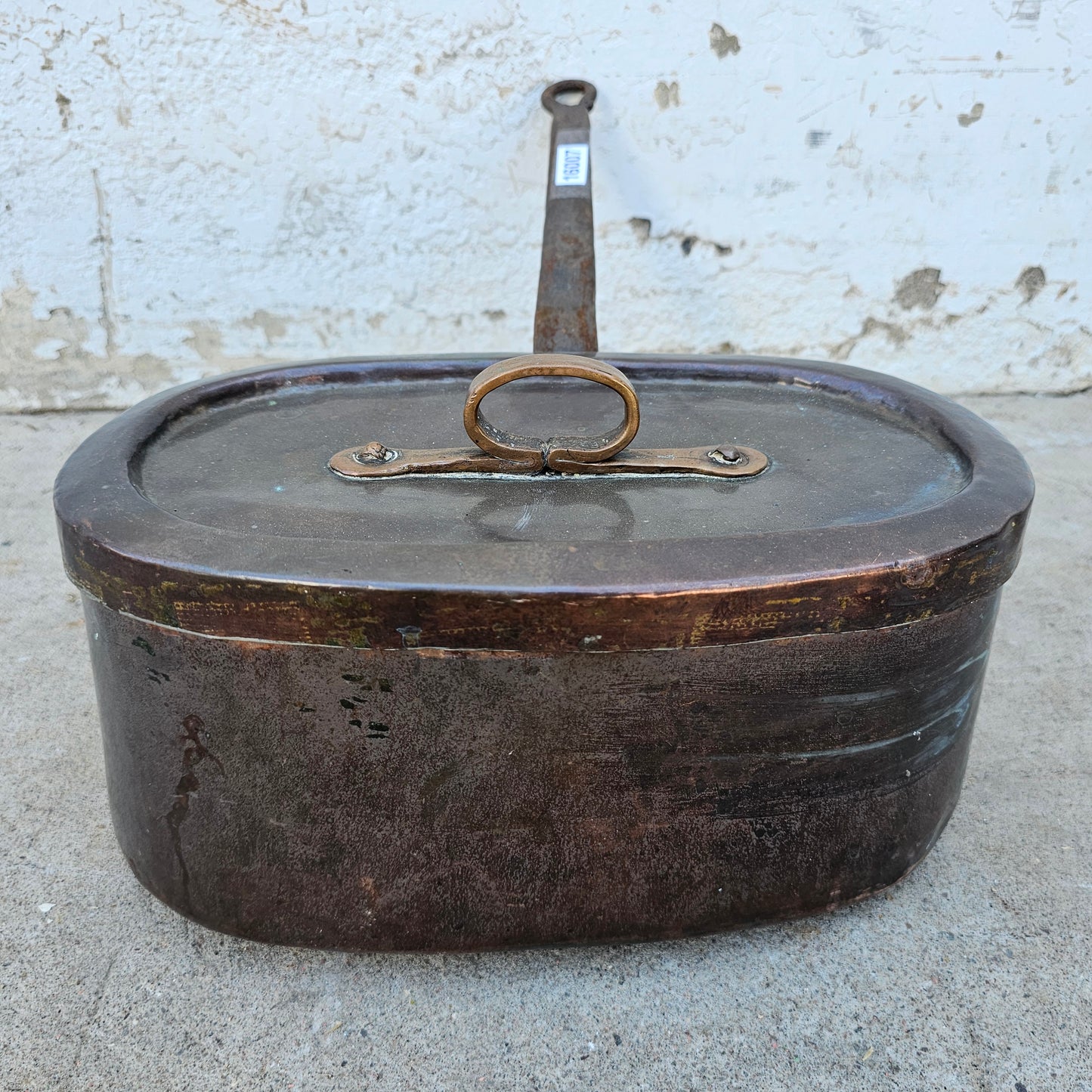 Antique French Copper Covered Pan