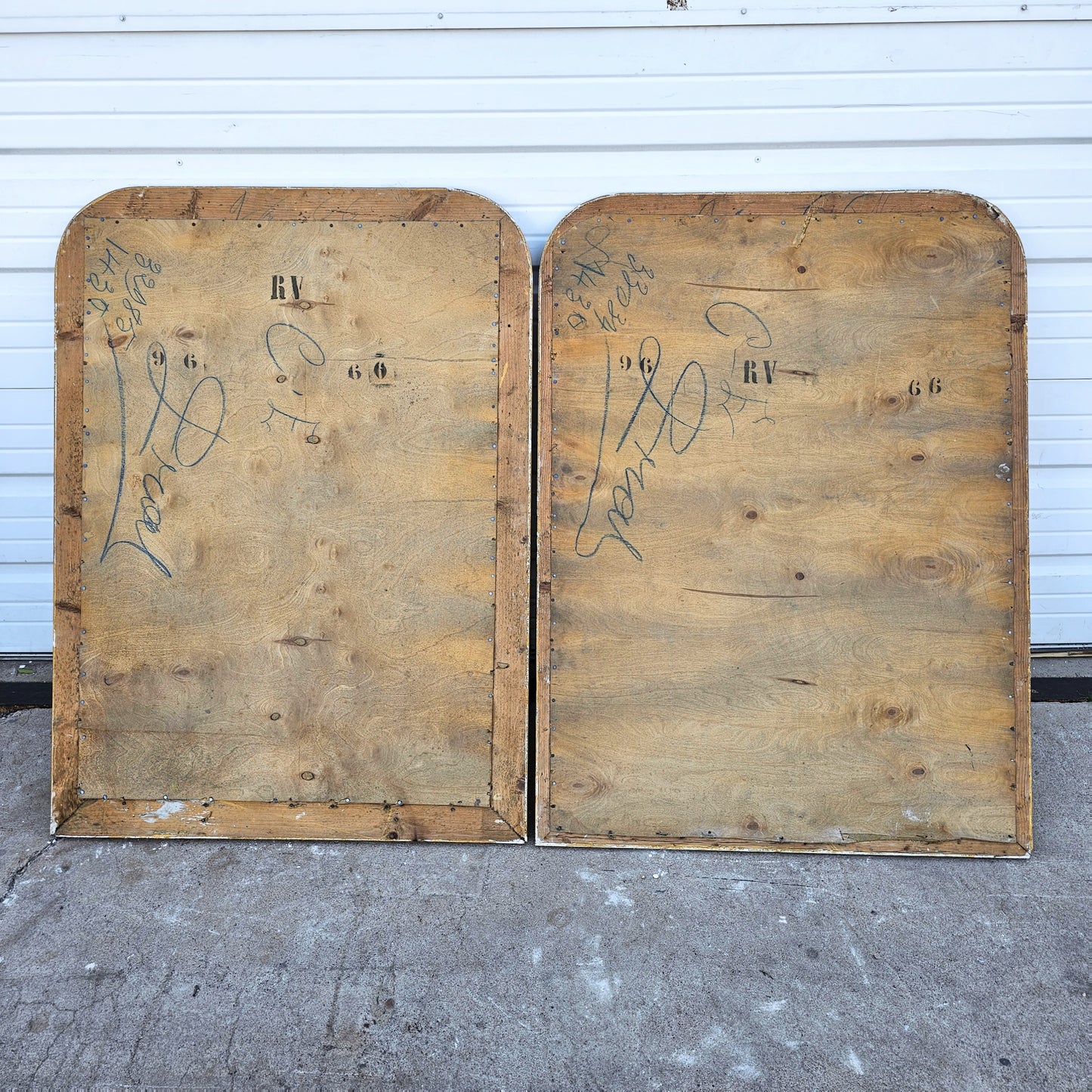 Pair of Rectangular Louis Phillipe Giltwood Mirrors