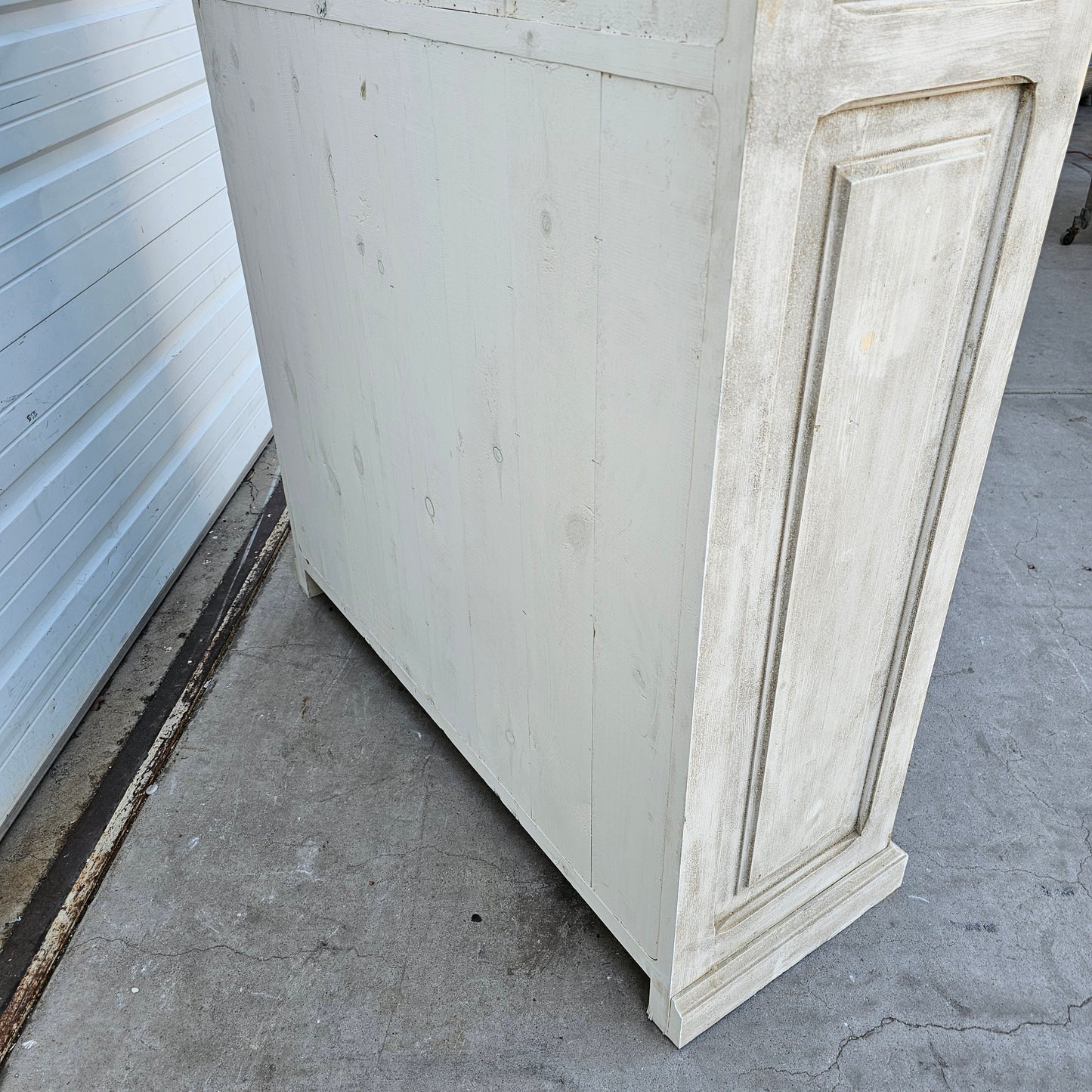 Painted Wood Display Bookcase/Cabinet