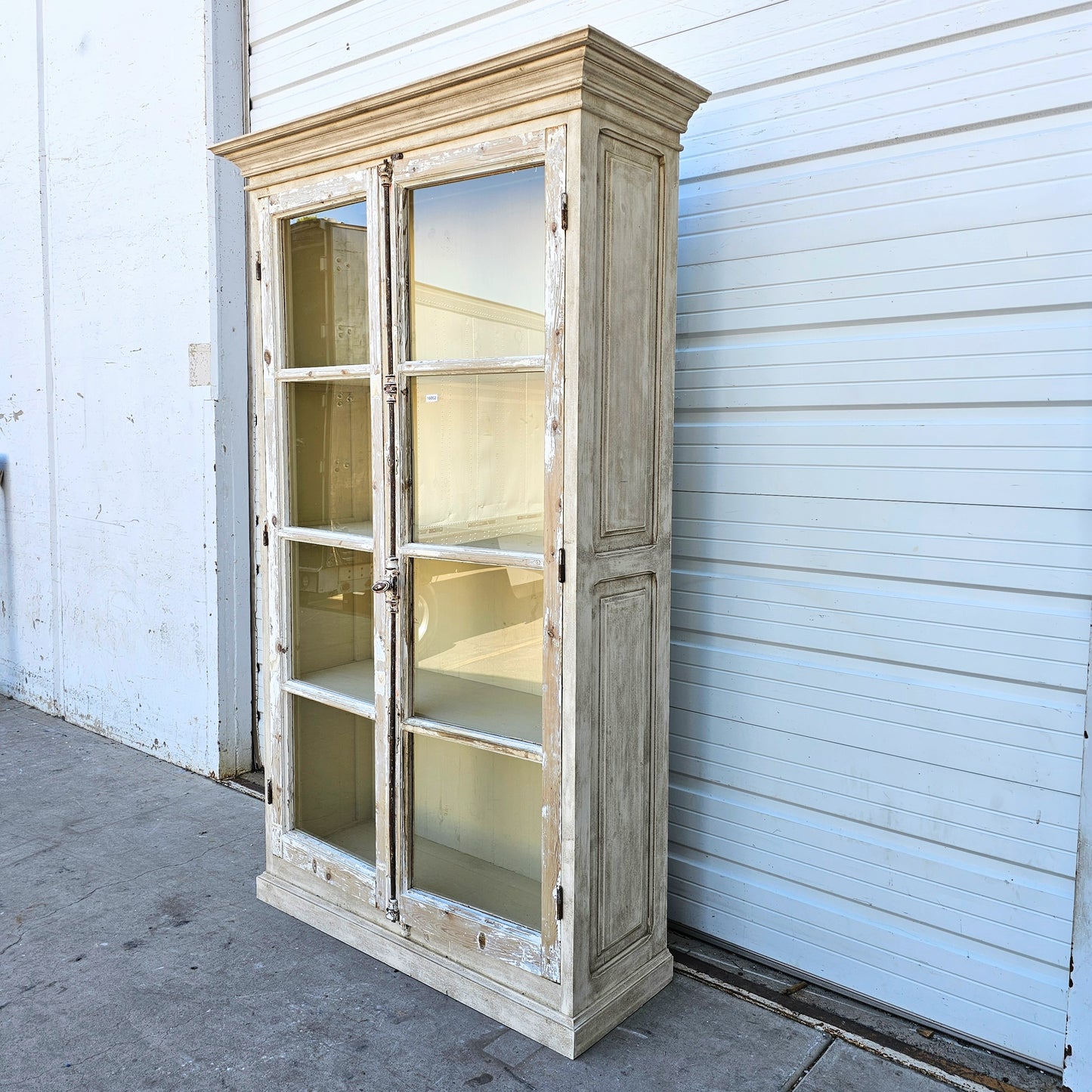 Painted Wood Display Bookcase/Cabinet