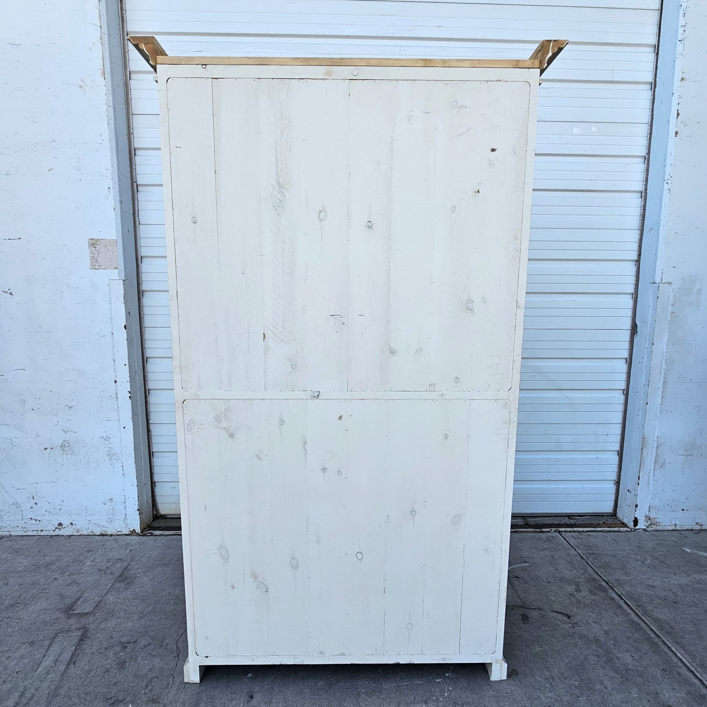 Painted Wood Display Bookcase/Cabinet