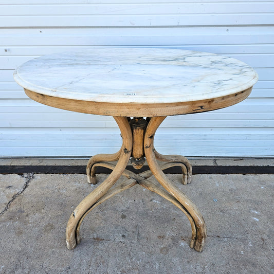 Bentwood Table w/Marble Top