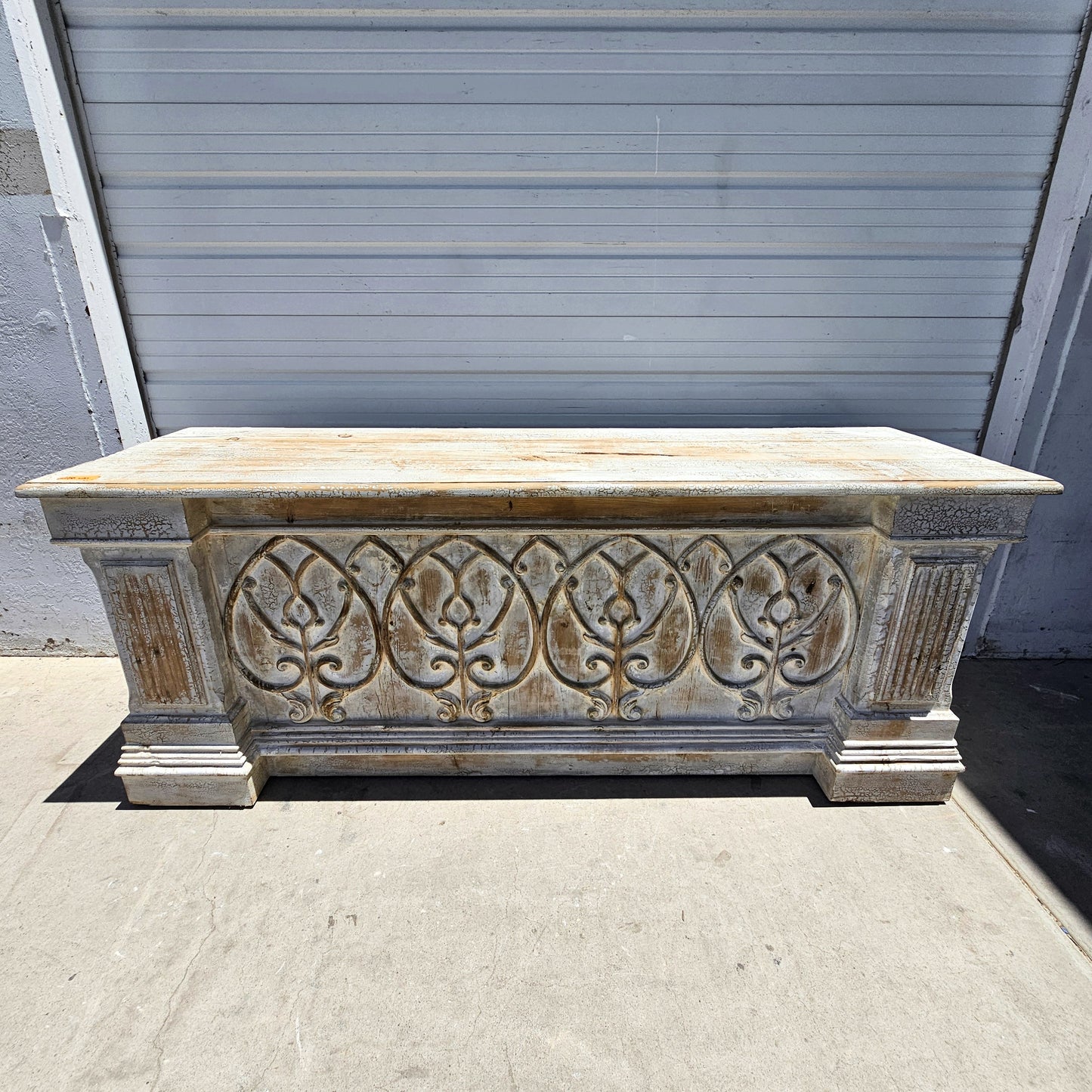 Distressed Painted Store Counter