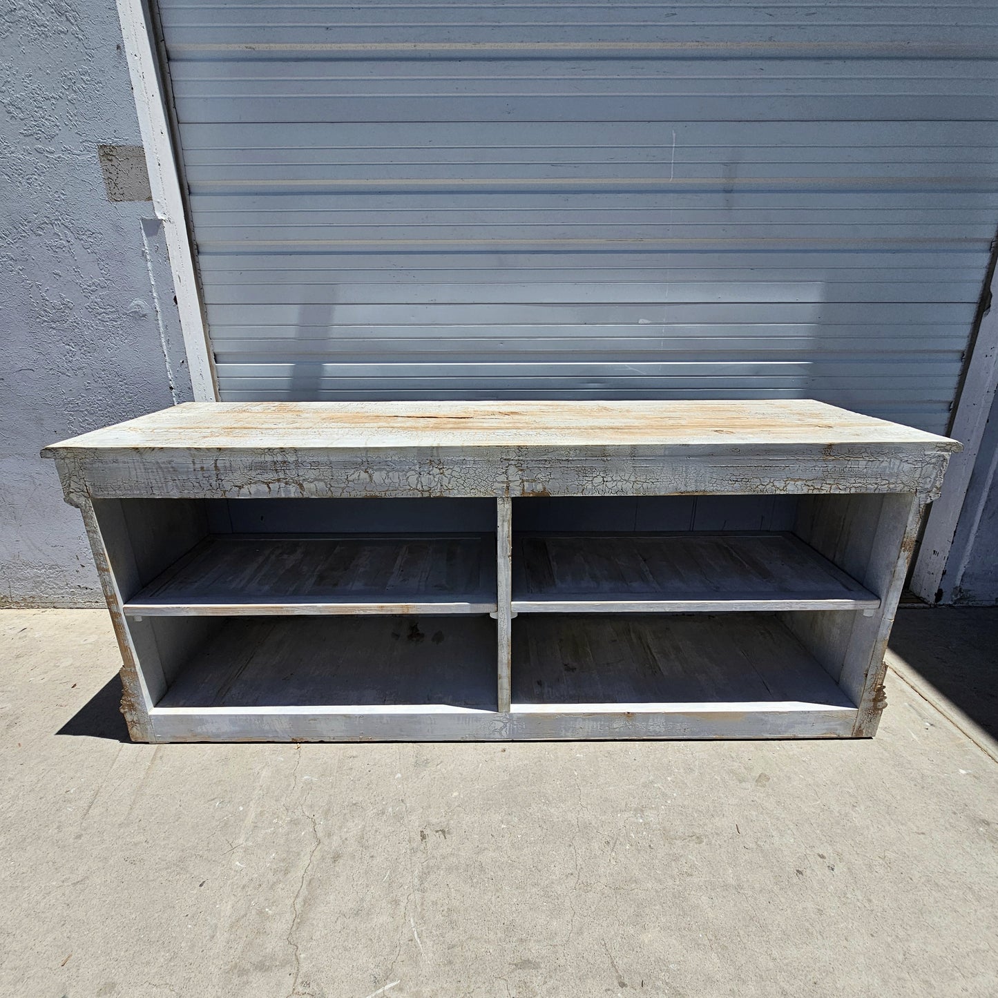 Distressed Painted Store Counter