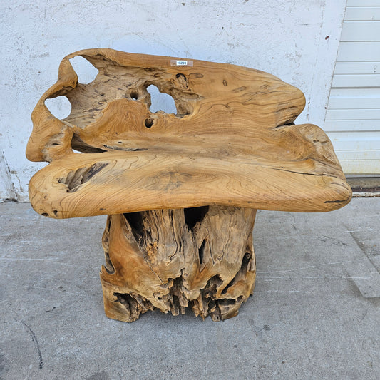 Primitive Wooden Stump/Root Chair