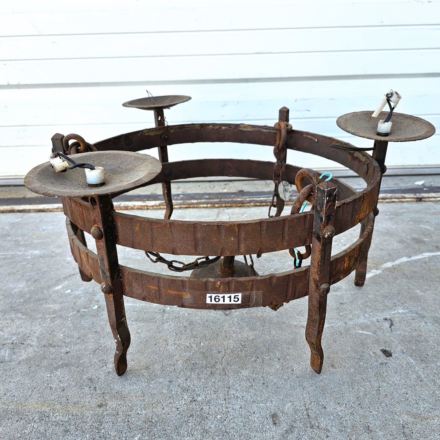 French Double Band Iron Light Pendant