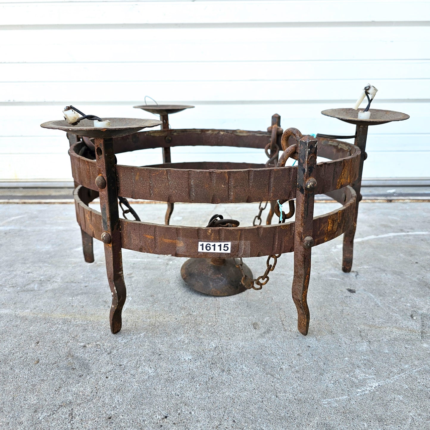 French Double Band Iron Light Pendant