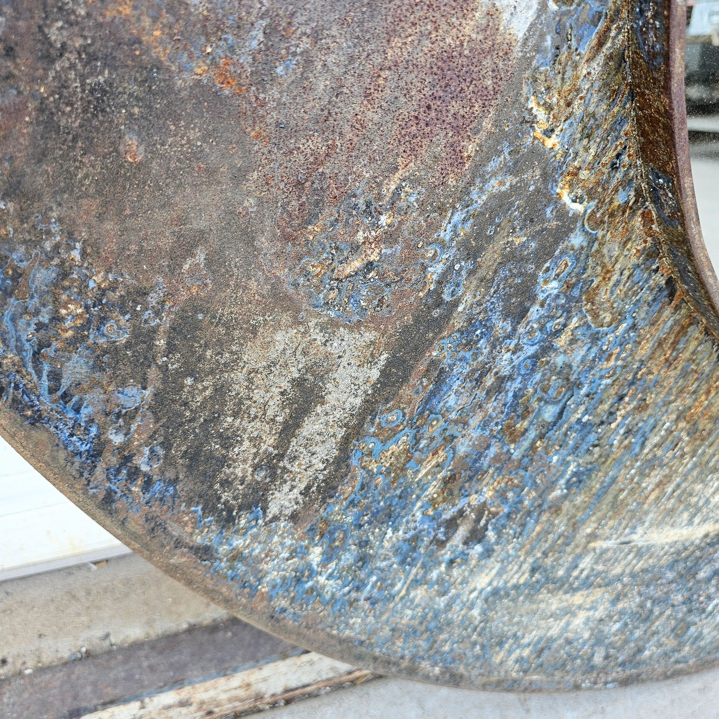 Round Industrial Galvanized Mirror
