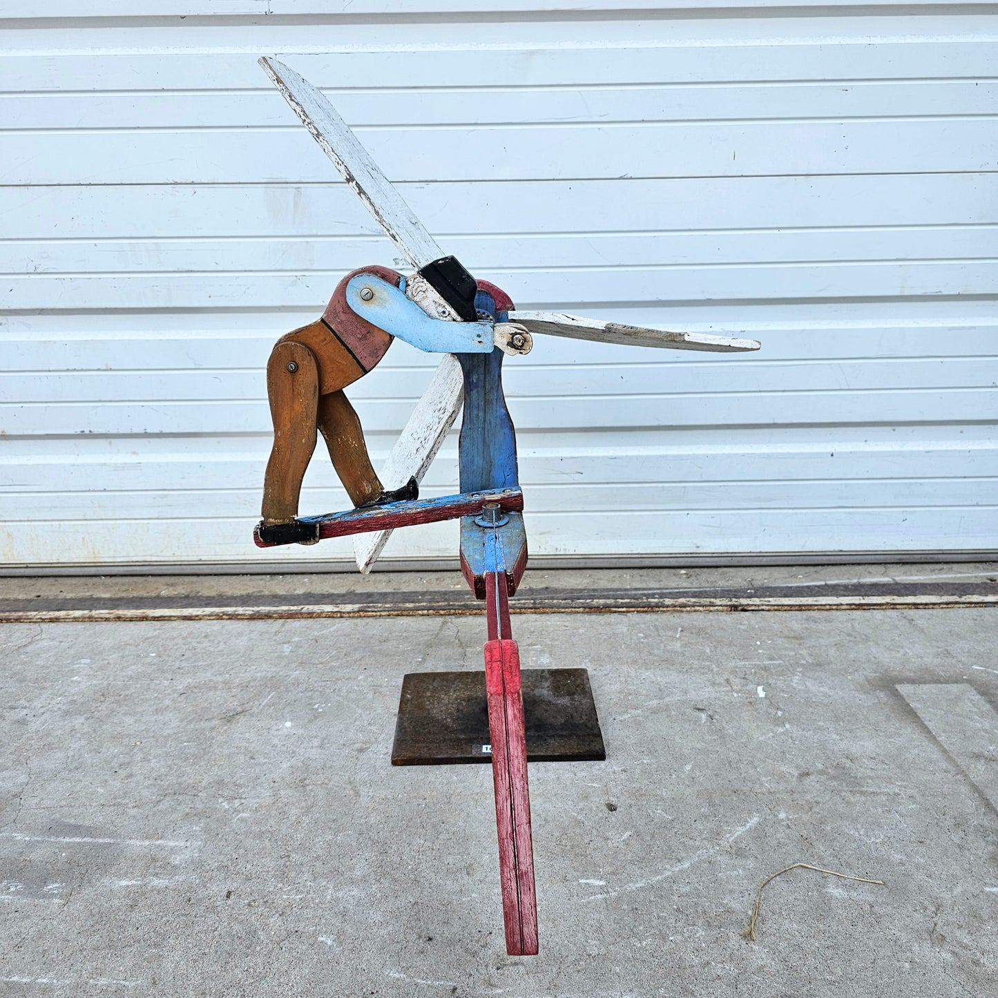 Antique "Old Man" Whirligig Folk Art