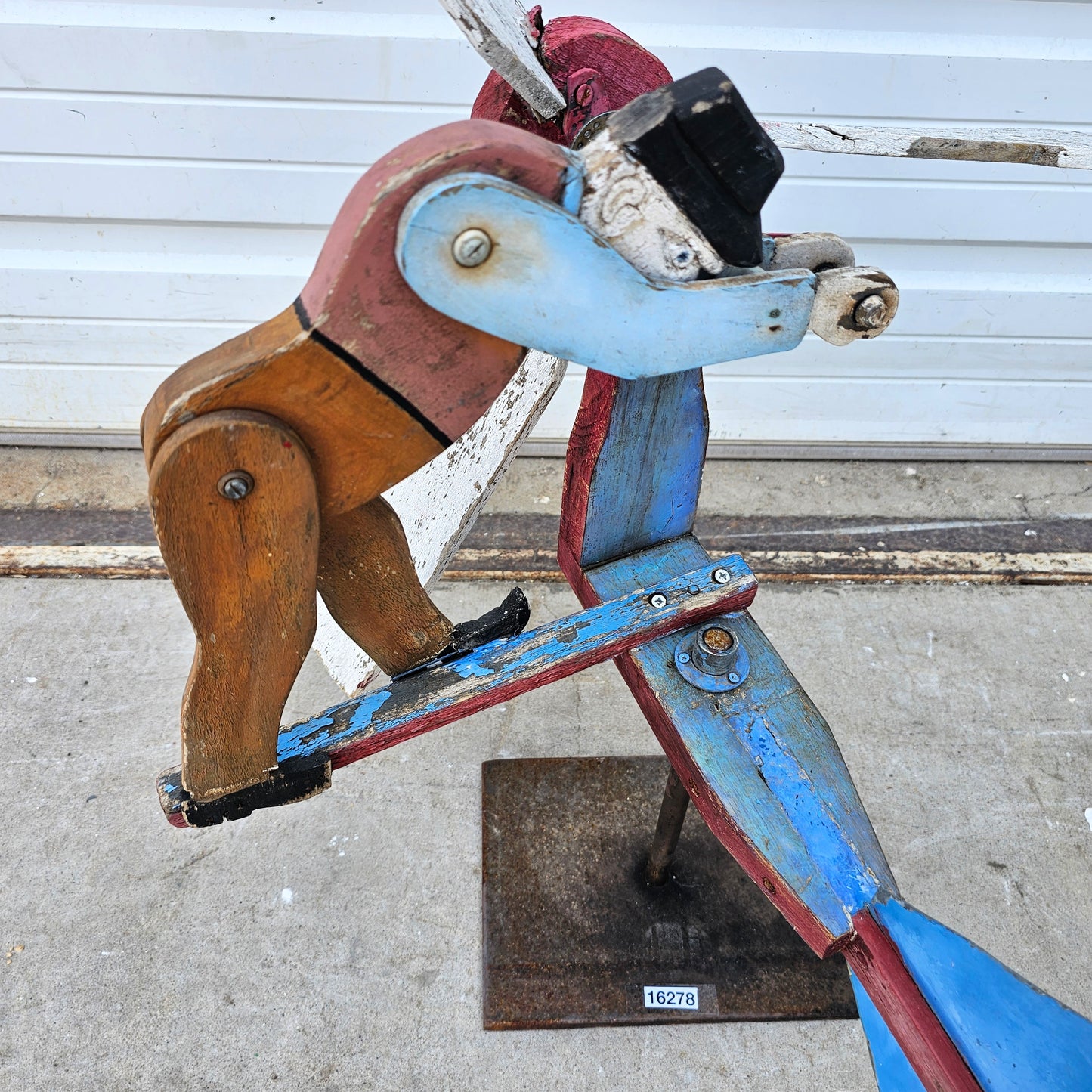 Antique "Old Man" Whirligig Folk Art