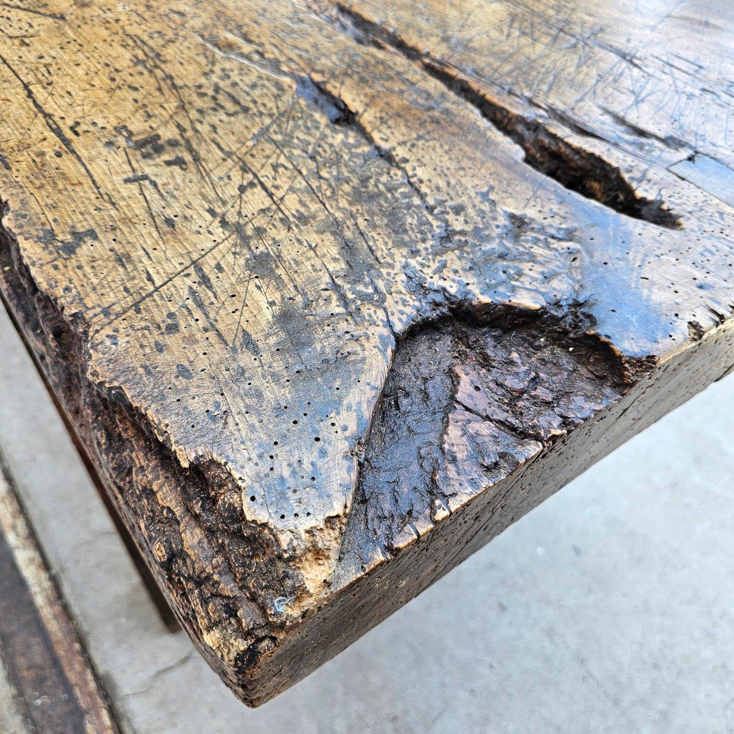17th C. Cooks Table with Drawer