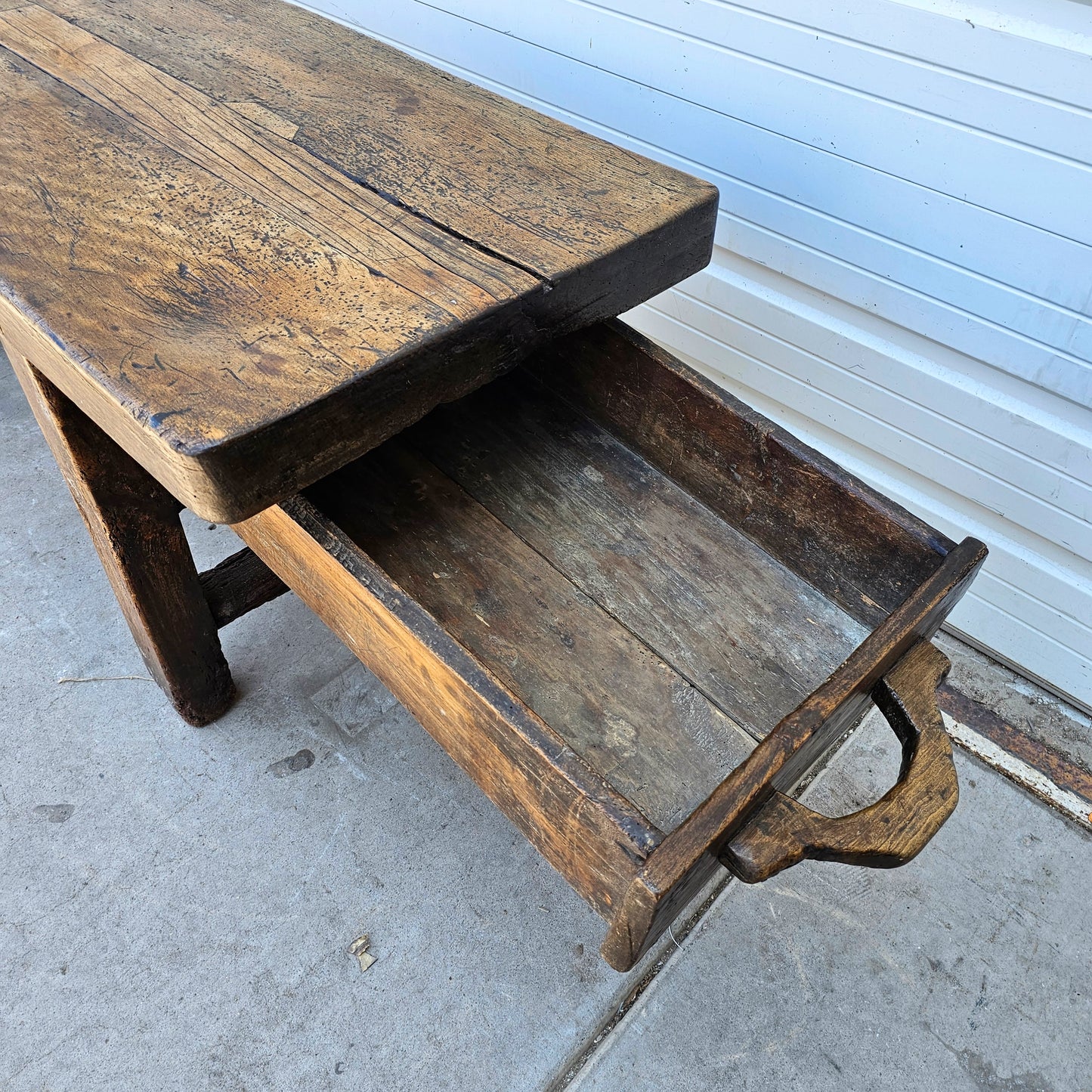 17th C. Cooks Table with Drawer
