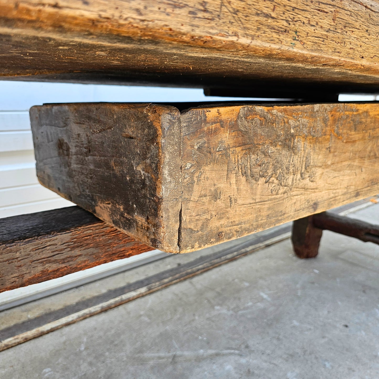 17th C. Cooks Table with Drawer