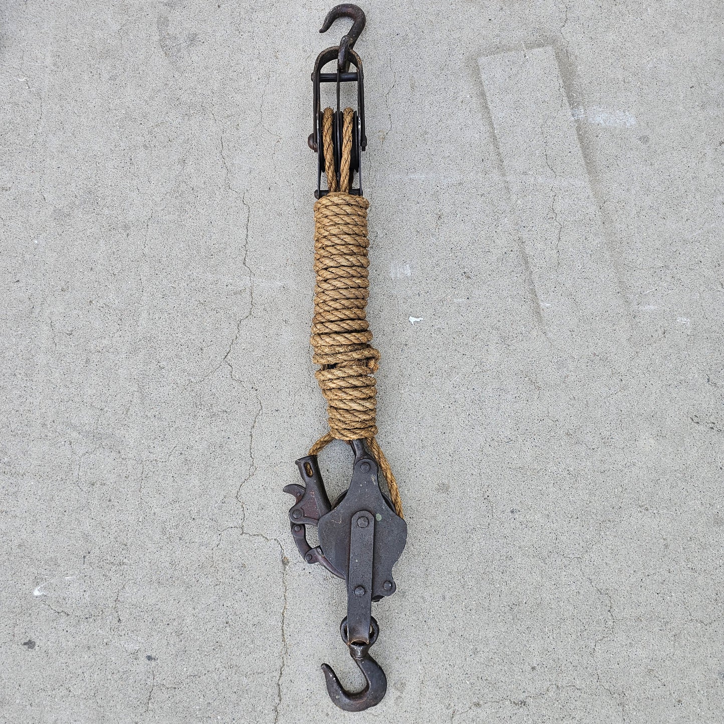 Antique Block and Tackle Pulley